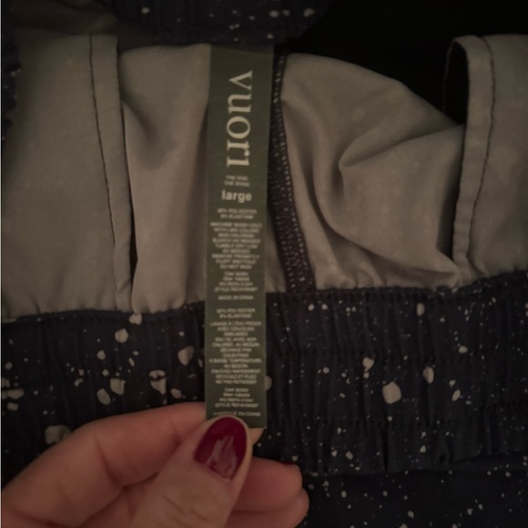 Vuori Dash 3" Shorts Women — Splatter Blue Unlined Activewear Gym - Picture 3 of 6